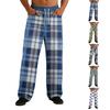 Men's Casual Stretch Waist Drawstring Straight-Leg Pants