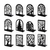 Shelves Decorative 1 Pairs,Tree Metal Bookends, Book Holder for Shelf,Unique Book Stoppers for Shelves,Home Decorative Book Ends