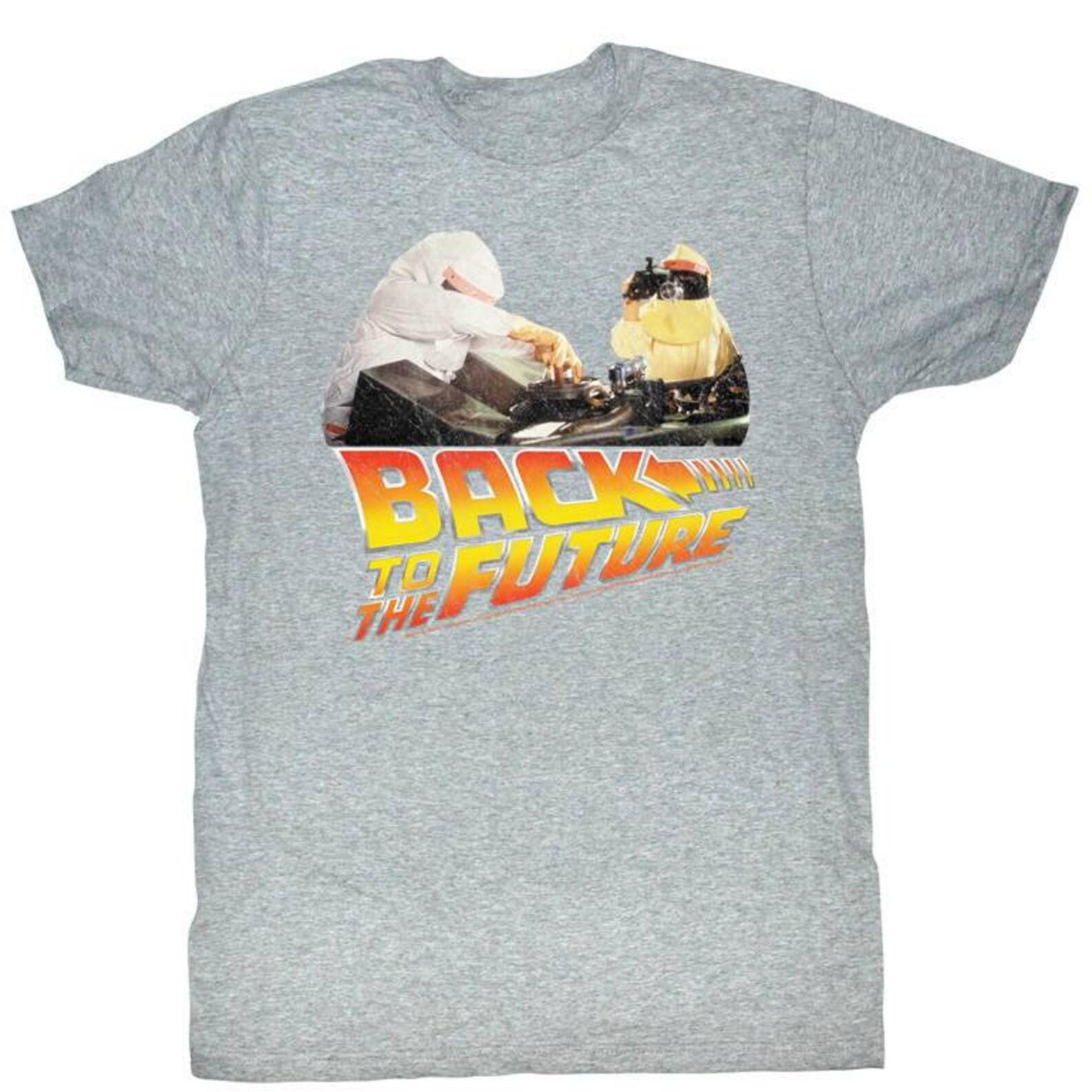Back to the Future Working Gray Adult T-Shirt XL
