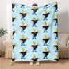 Johnny Bravo Theme Printed Blanket - Perfect for Couch, Bed, Travel & Outdoor Use | Machine Washable, Cozy & Durable.