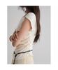8seconds Jewel Embellished Asymmetrical Short Sleeve T-Shirt Ivory