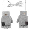 Heated Gloves Ladies Men Winter Gloves Electric Heated Gloves Laptop Gloves With Double-Sided Heat Finger Warmers Winter For Women And Girls