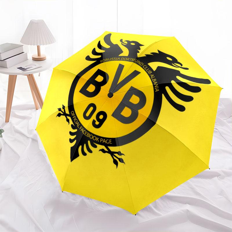 Dortmund, automatic folding umbrella, portable and foldable design, 8 ribs, a Christmas or birthday gift.