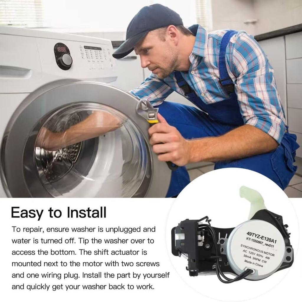 Premium W10913953 Washer Shift Actuator,W10815026 Actuator Replacement for Whirlpool WTW4816FW0 WTW4816FW1 WTW4816FW2 WTW4850BW1 WTW4850BW2