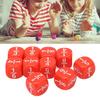 20Pcs Fraction Dice Class Set Plastic 6 Sided Multi Faceted Table Game Accessories for Kids Math Practice