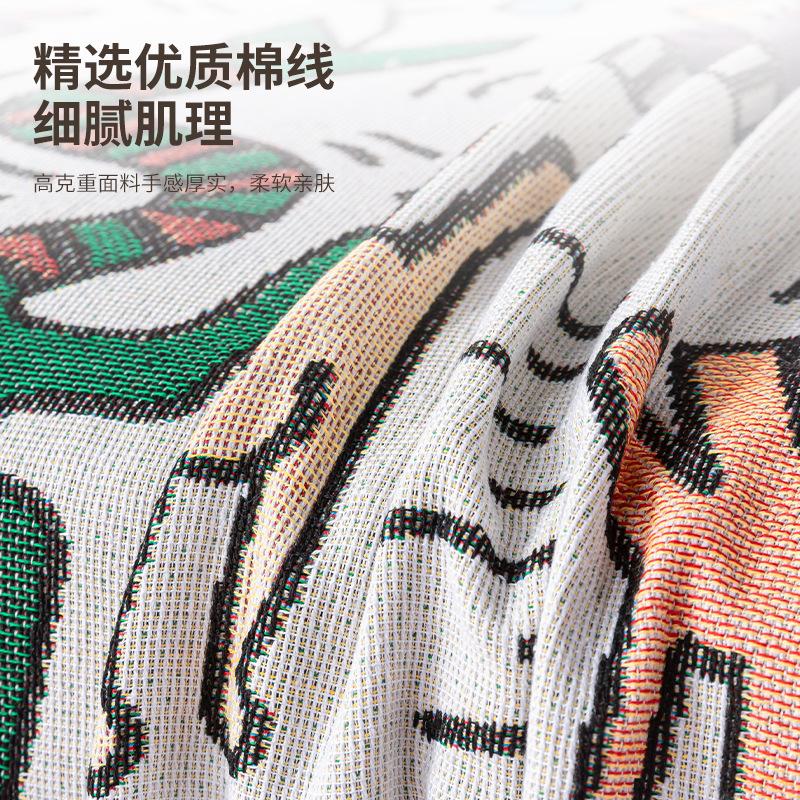 Sofa Blanket American Graffiti Cartoon Illustration Decorative Tapestry Office Casual Blanket Sofa Towel Full Cover