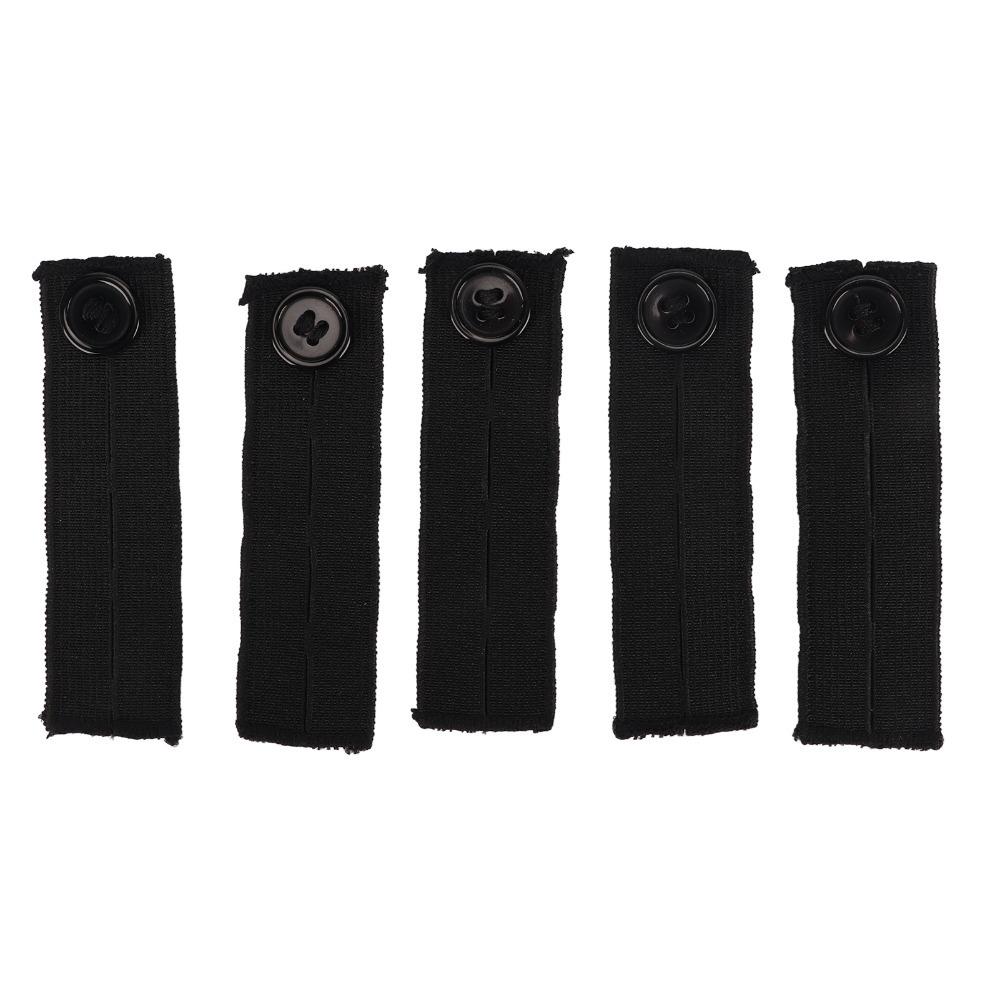 5pcs Elastic Cotton Waistband Extenders Adjustable Waistband Button Extenders For Men