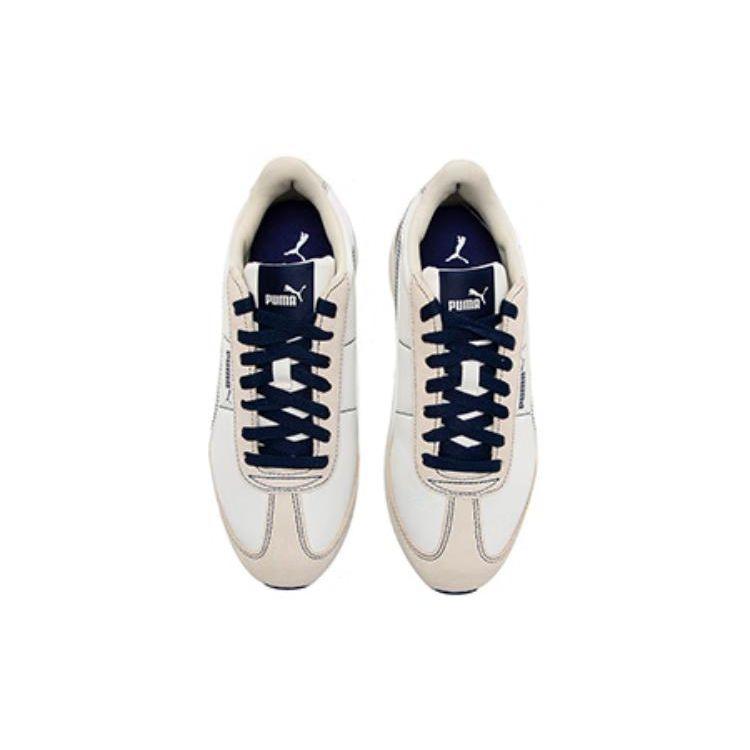 Puma Slip Resistant Durable Low Top Skate Shoes Unisex Sneakers Off-White 392899-04