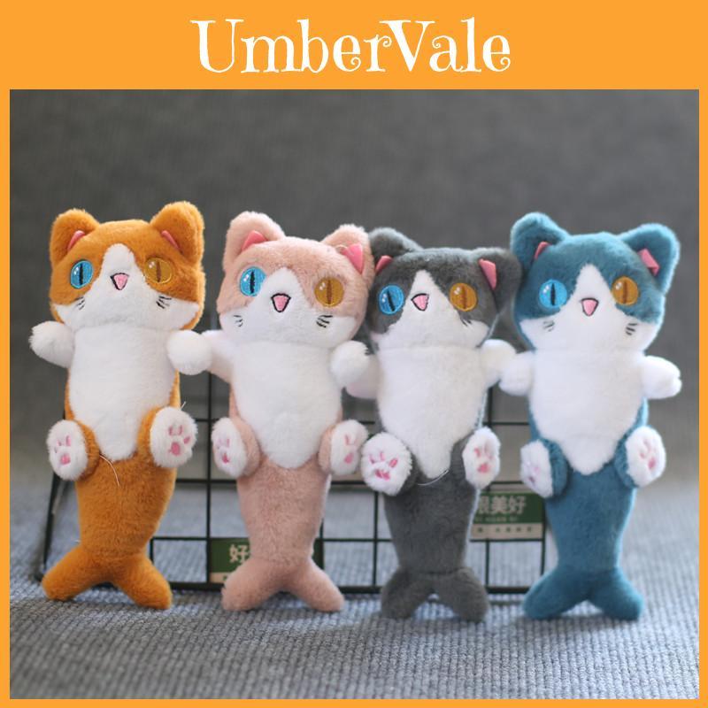 Adorable Plush Cat Keychain With Super Soft Short Plush And Pp Cotton Filling 20cm