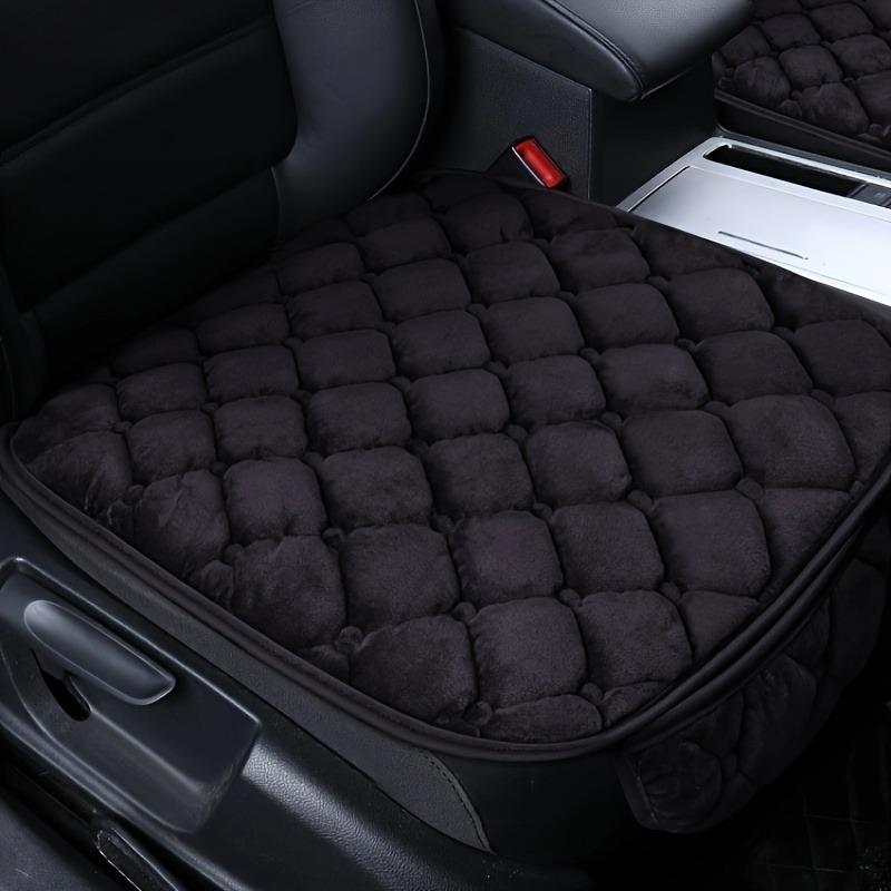 2pcs Short Plush Gentle Down Car Seat Cushions with Non-slip Bottom and Storage Bag, Universal Vehicle Truck SUV Office Chair