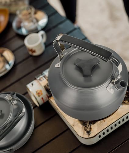 CCYCCL Camp Cookware Set - Camping Gear - JFSL Certified - Includes Aluminum Pot, Cookware Set, Outdoor Kettle, Cooker, Frying Pan, Disaster Preparedn