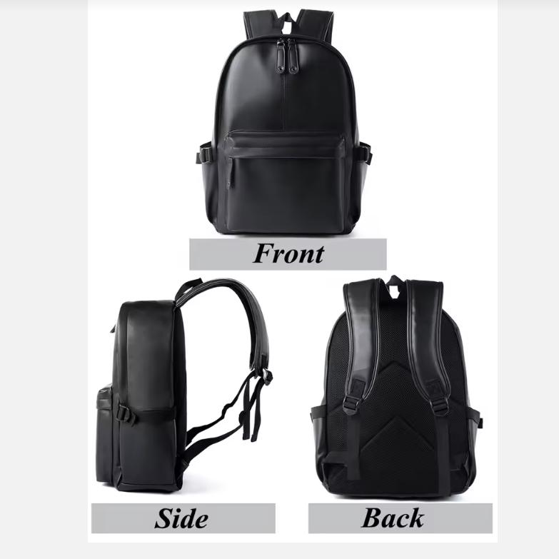 Men Leather Laptop Backpack Large Antitheft Travel Backpack High Quality Fashion Knapsack Bags for Male