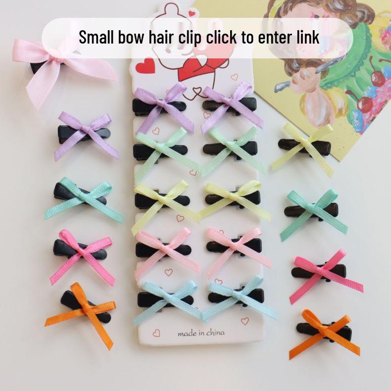 Double-Layer 8-Minute Polyester Swallowtail Ribbon Waist Bow and Headdress Accessory