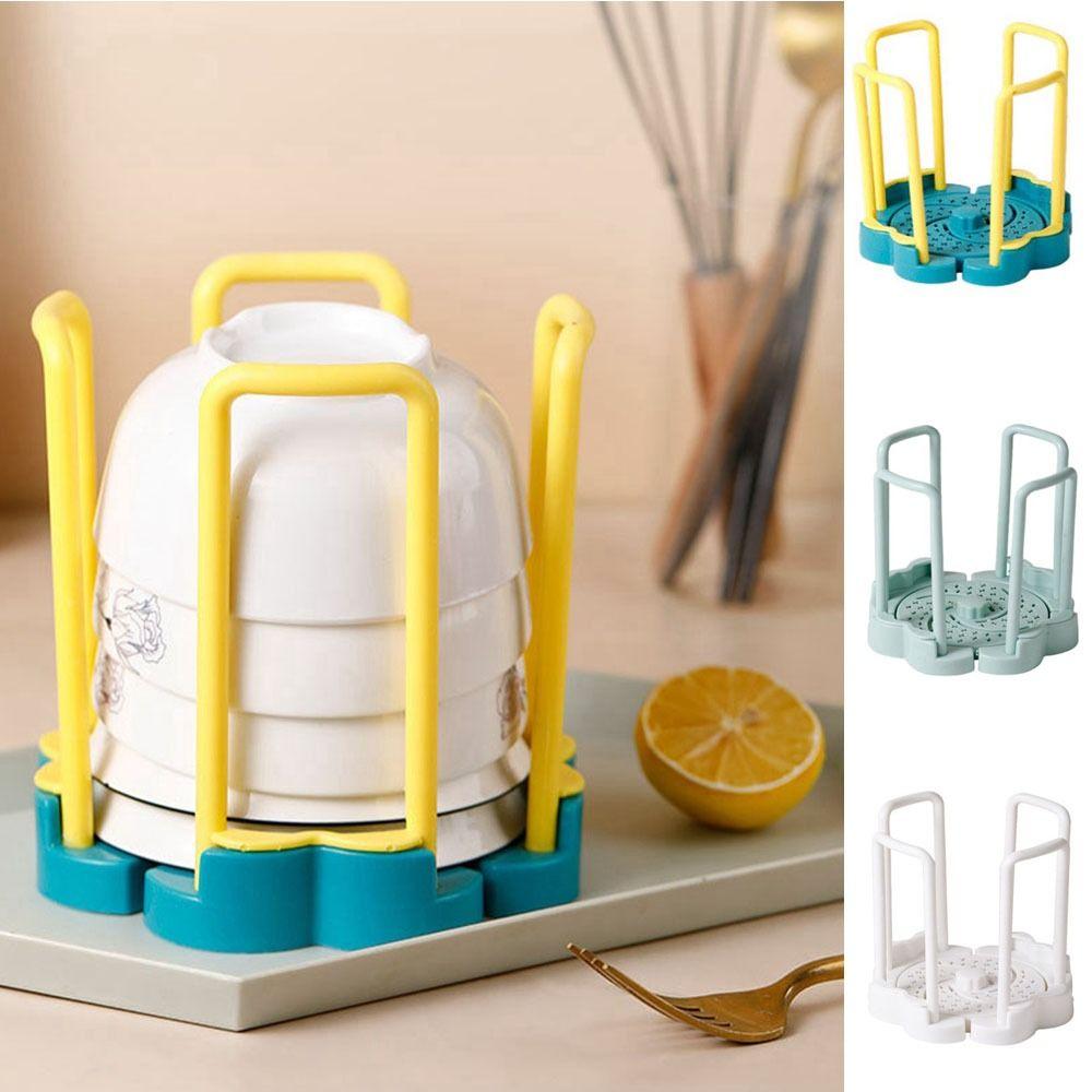 Draining Retractable Bowl Rack Single Tier Dish Display Stand Tableware Drainer Rack  Kitchen
