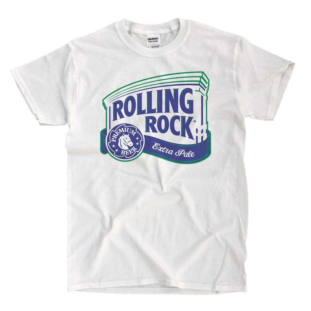 Rolling Rock Beer White T-Shirt - Ships Fast! High Quality! Unisex T-Shirt M