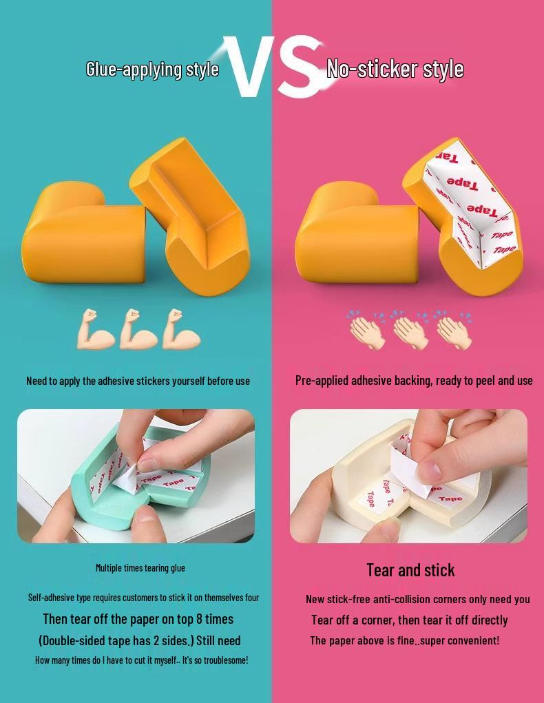 Child-Safe Corner Protector: Foam Anti-Collision Edge Wrap for Tables and Windows