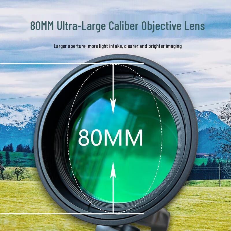 LCANTU 20-60x80ED Monocular Telescope