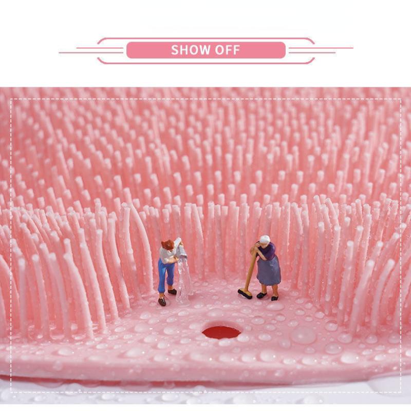 Złuszczający prysznic skrobak do masażu łazienka antypoślizgowa mata do kąpieli szczotka do masażu pleców silikonowe mycie stóp czyszczenie ciała narzędzie do kąpieli