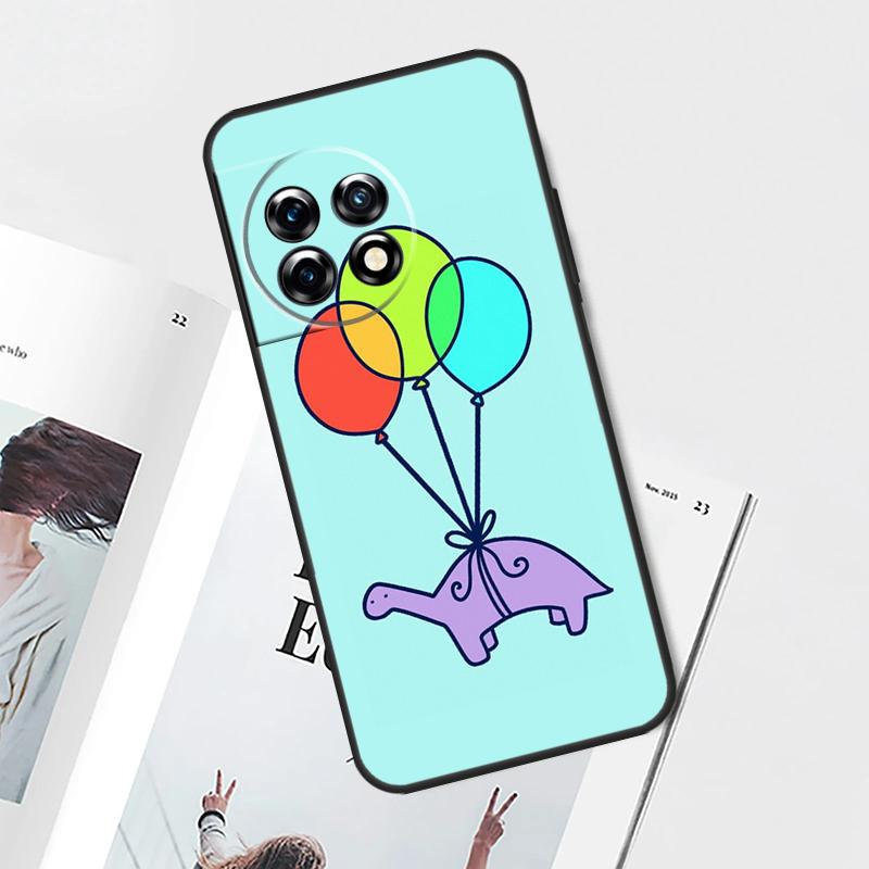 Cute Dino Case For OnePlus Nord 5 CE 2 3 4 Lite N20 N30 OnePlus 13T 13R 12R 9 10 Pro 11 12 13 15 Cover