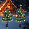 Solar LED Christmas Tree Lights for Outdoor Lawn and Courtyard Decoration
