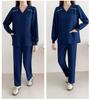 Enhanced Anti-Static Long Sleeve Scrub Suit - Quick-Drying, Stretchable, Medical Gown for Nurses