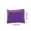 1pc Wallet Pouch Small Coin Purse New PU Leather Solid Color Storage Card Holder Korean Zipper