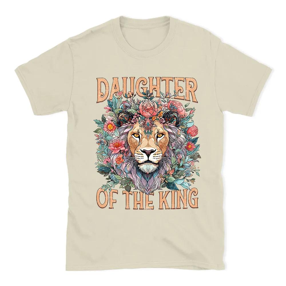 Summer 2026 Daughter of The King Christian Unisexs Tshirt High Quality Stylish Round Neck Print Unisexs and Womens Tshirt