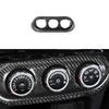 For Mitsubishi Lancer EVO 10th 2008-2015 Real Carbon Fiber Central Air Conditioning Knob Panel Cover Car Accessories Decorative