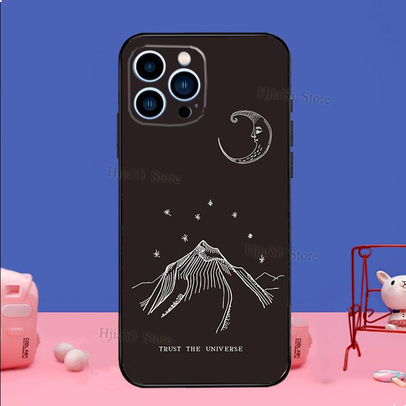 Witches Moon Witchy Mystery Totem Case For iPhone 16 15 13 11 12 14 Pro Max XS XR X Plus 13 mini Soft Cover Fundas Capa Shell