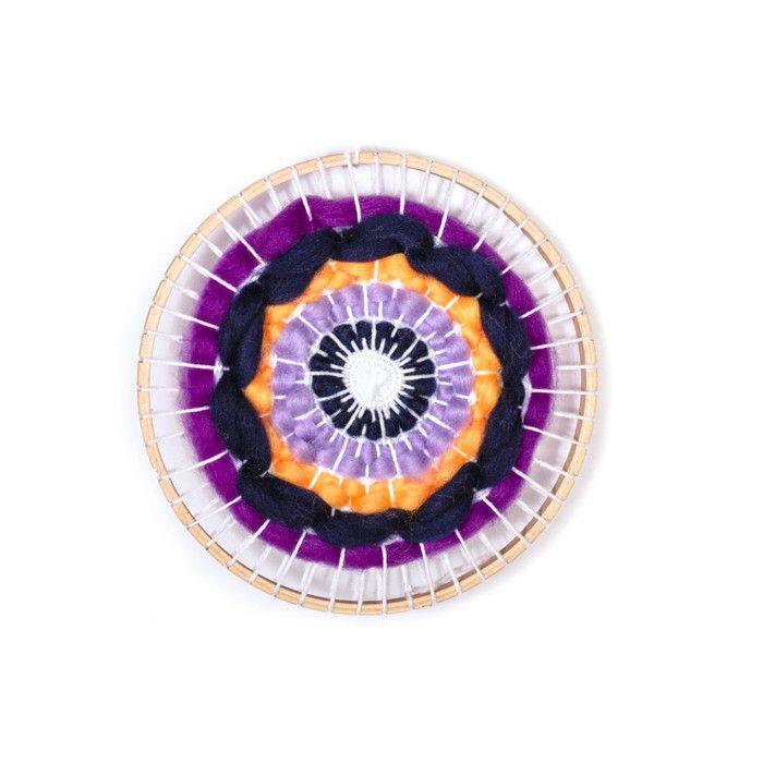 Small Round Loom In Purple - Graines Creatives - Mixed