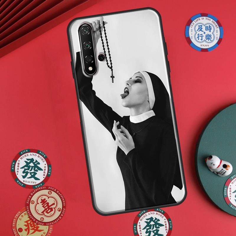 Jesus Nonne Schwester Für Huawei P60 Pro P30 P40 Lite Nova 7i 8i 11i 12i 12s 10 9 SE Y90 Y60 Y70 Y72 Y61 Y91 Hülle