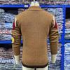 Men's Button-down Lapel Cardigan Jacket Slim Fit Outerwear Knitted Sweater
