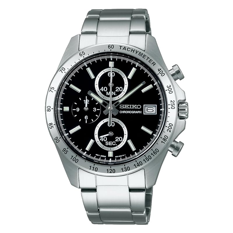 

[Seiko Watch] watch seiko selection Quartz chronograph (vertical third) SBTR005 men s silver