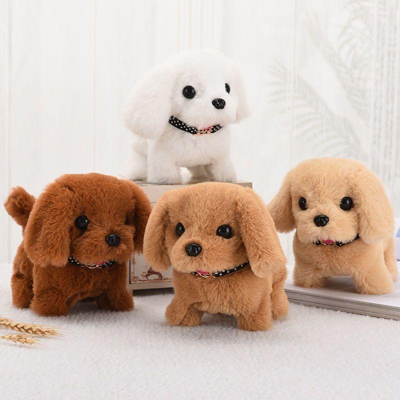 Plush Electric Puppy, Children's Simulated Teddy Dog, Can Walk and Bark, Toy Gift for Boys and Girls