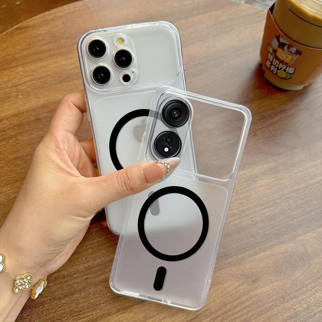 Case for OPPO A78 5G,78 4G Anti-Fingerprint Matte Cover Big Camera Window Clear Edge Casing
