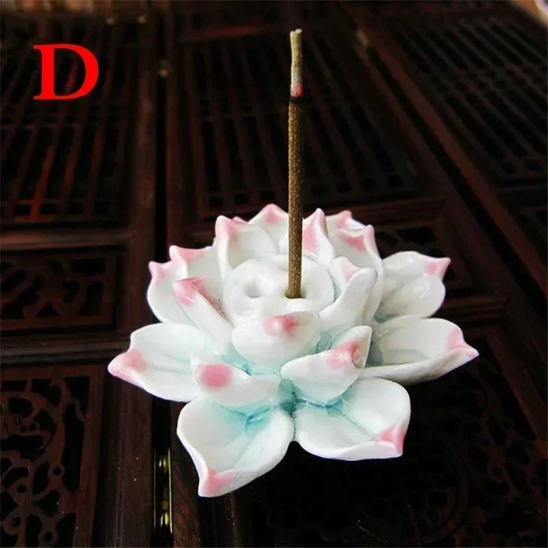Home Decoration Creative Gifts Lotus Incense Stick Ceramic Sandalwood Stove Home Teahouse Office Decor Aromatherapy Stove