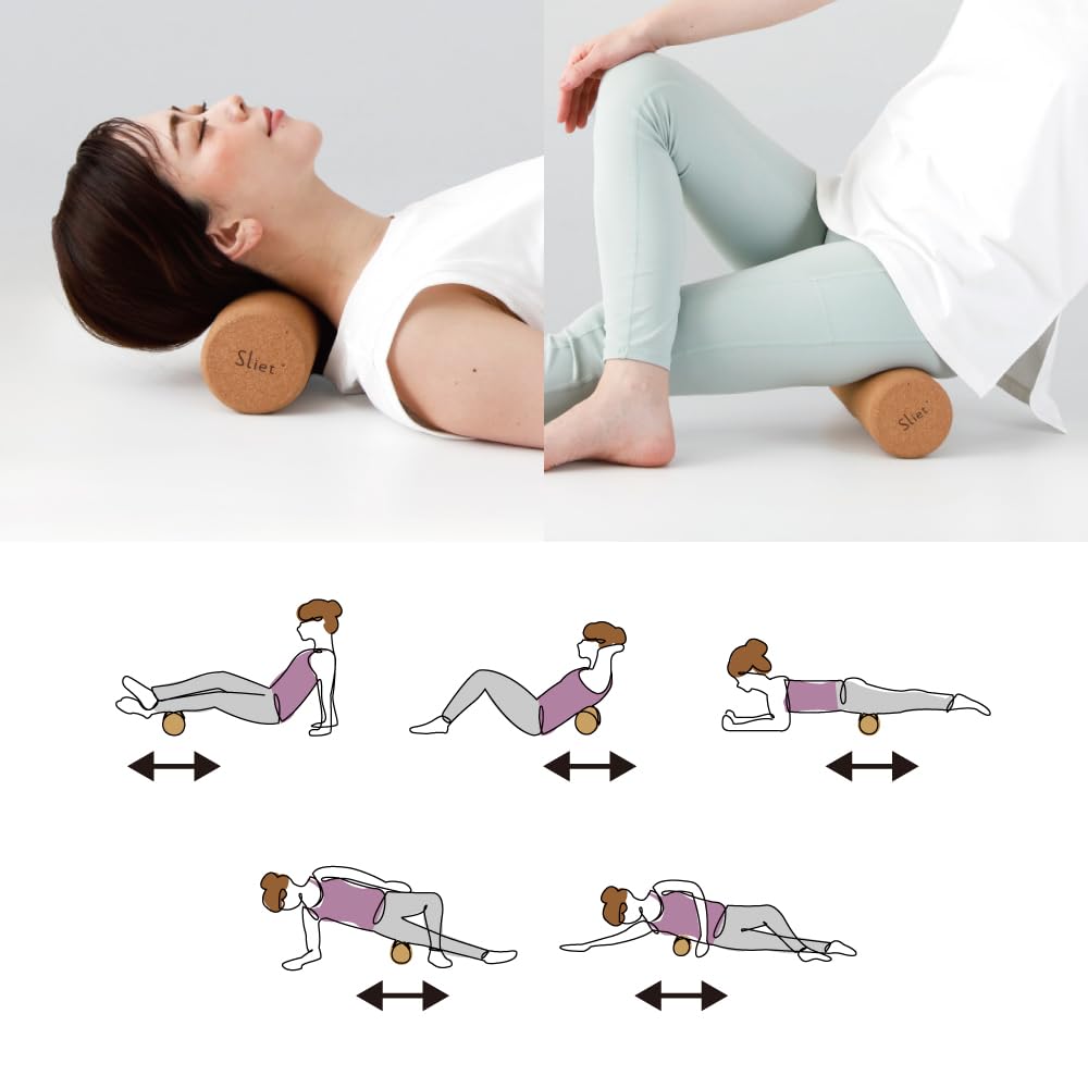 Alphax Foam Roller, Fascia Roller, Cork, Sliet Roller