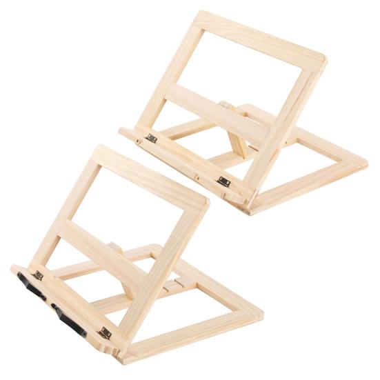 Yousheng Holz Buchständer Bücherregal Ergonomischer Leseständer für Laptops Tablets Verstellbarer Lernständer für Kinder