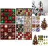 Charming 44 Piece Decorative Christmas Balls In Unique Shapes For Elegant Holiday Display