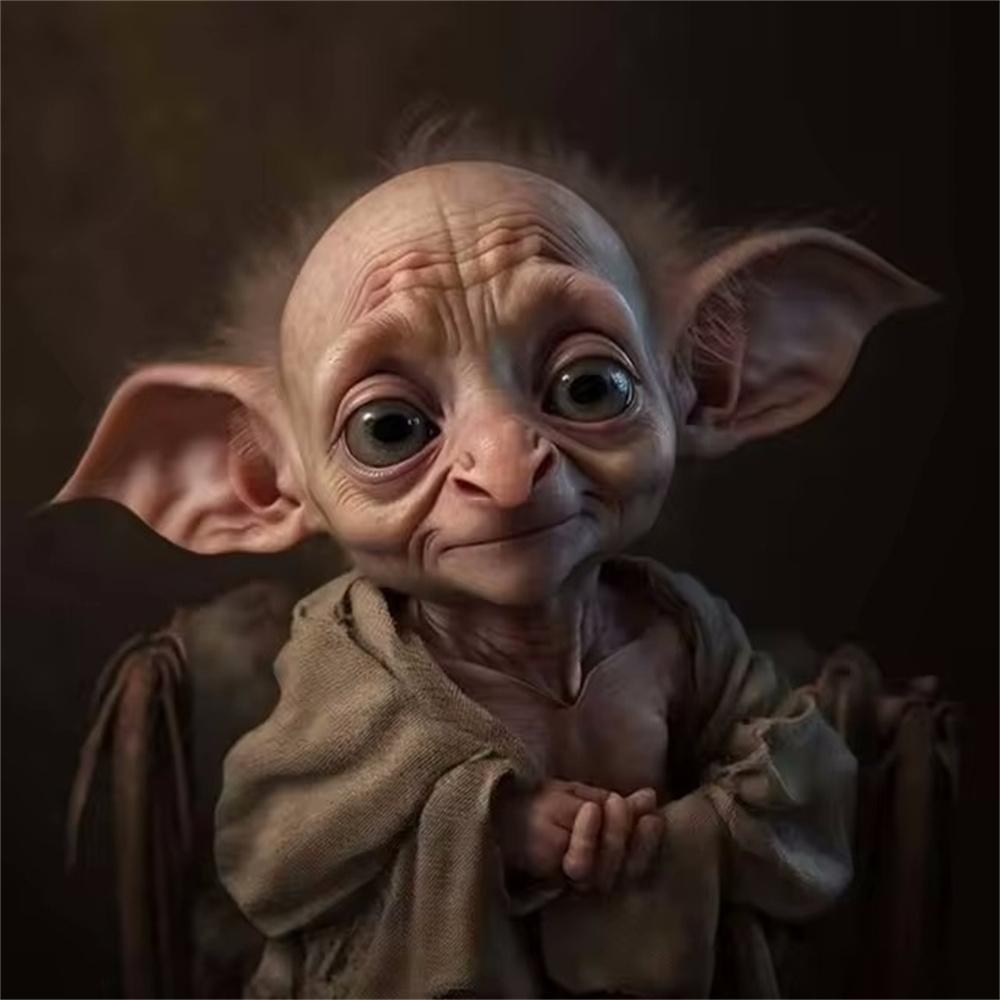 Harry Potter Dobby 5D DIY Κιτ Ζωγραφικής με Διαμάντια Κινούμενο Σχέδιο Σταυροβελονιά Ξωτικό Χειροποίητο Ψηφιδωτό Τέχνης Διακόσμηση Σπιτιού Δώρα