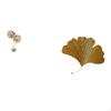 Nordische Abstrakte Metallskulptur und Schmiedeeisen Ginkgoblätter Wanddekor Kreative Figurenornament