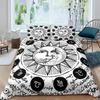 Sun and Moon Duvet Cover Twelve Constellations Duvet Cover Universe Theme Bedding Set for Kids Boys Girls Teens Gifts Room Decor