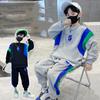 Spring Boy Clothes Children's Embroidery Letter Sweatshirt Pants Set Fashion Tracksuit
