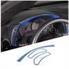 Blue Carbon Fiber Central Control Dashboard Trim Sticker For Corvette C6 2005-13