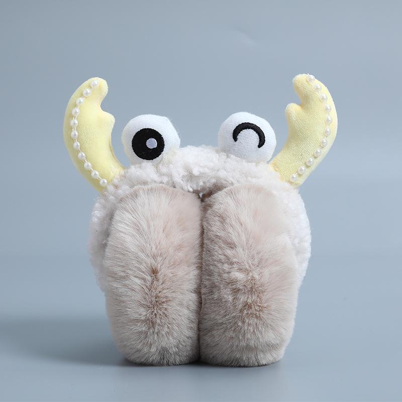 

Складные эластичные наушники для теплых школьниц, симпатичные флисовые наушники Plus, зимние мужские наушники-вкладыши для женщин, защитные наушники для