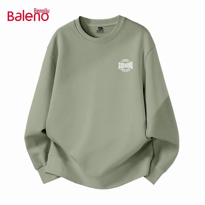 Pánská mikina Baleno American Style s těžkou gramáží a kulatým výstřihem