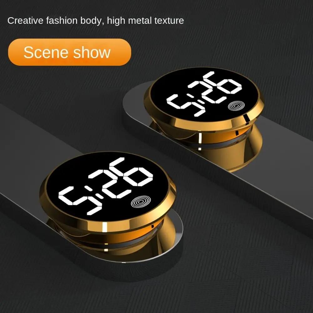 Touch-Activated Car Dashboard Clock LED Time Display Mini Digital Clock Simple Novelty Luminous Car Clock