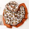 Women's Fashion Leopard Print Tassel Scarf - Lightweight Breathable Pashmina Scarf, Suitable for Beach Activities