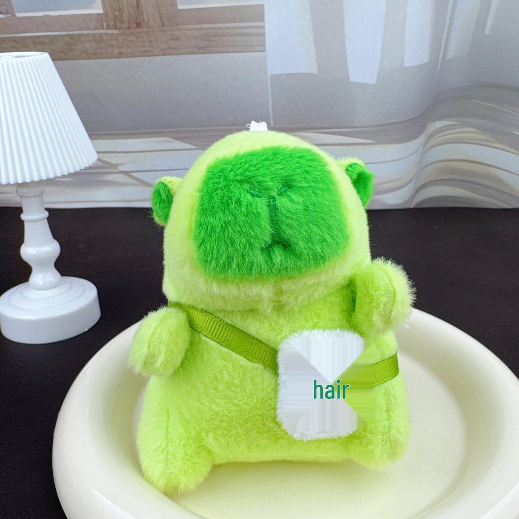 Colgante de Capibara Muñeco de Peluche Llavero para Mochila - Amuleto para Bolso de Venta Caliente de Celebridad de Internet