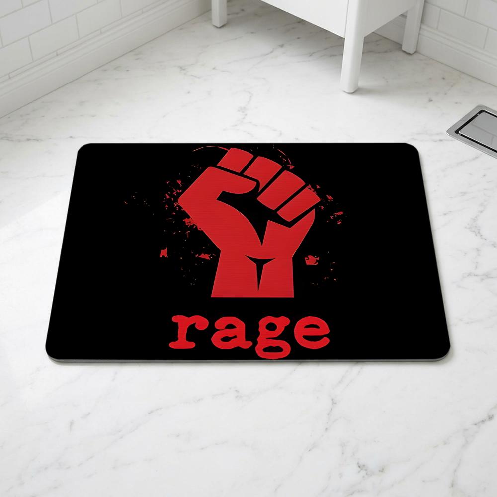 Band R-Rage A-Against T-the M-Machine Floor Mat Diatomite Bath Mat, Quick Dry, Absorbent, Multi-Scene Mat